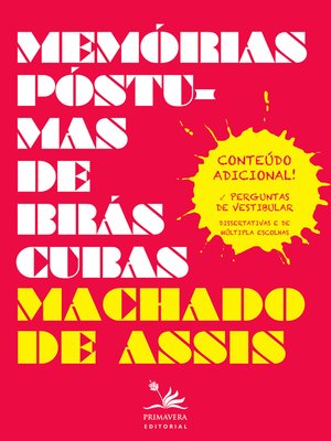 cover image of Memórias póstumas de Brás Cubas